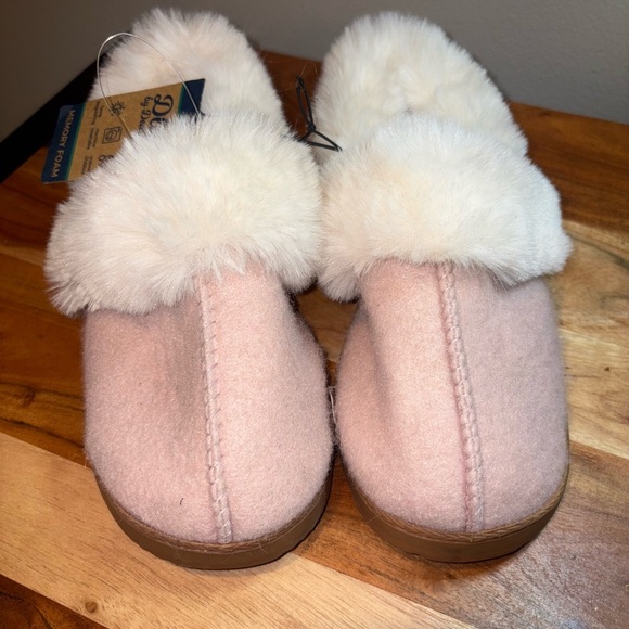 NEW Dearfoams Deluxe Women’s Slippers – Pink, Size Small (5-6) - Picture 3 of 4